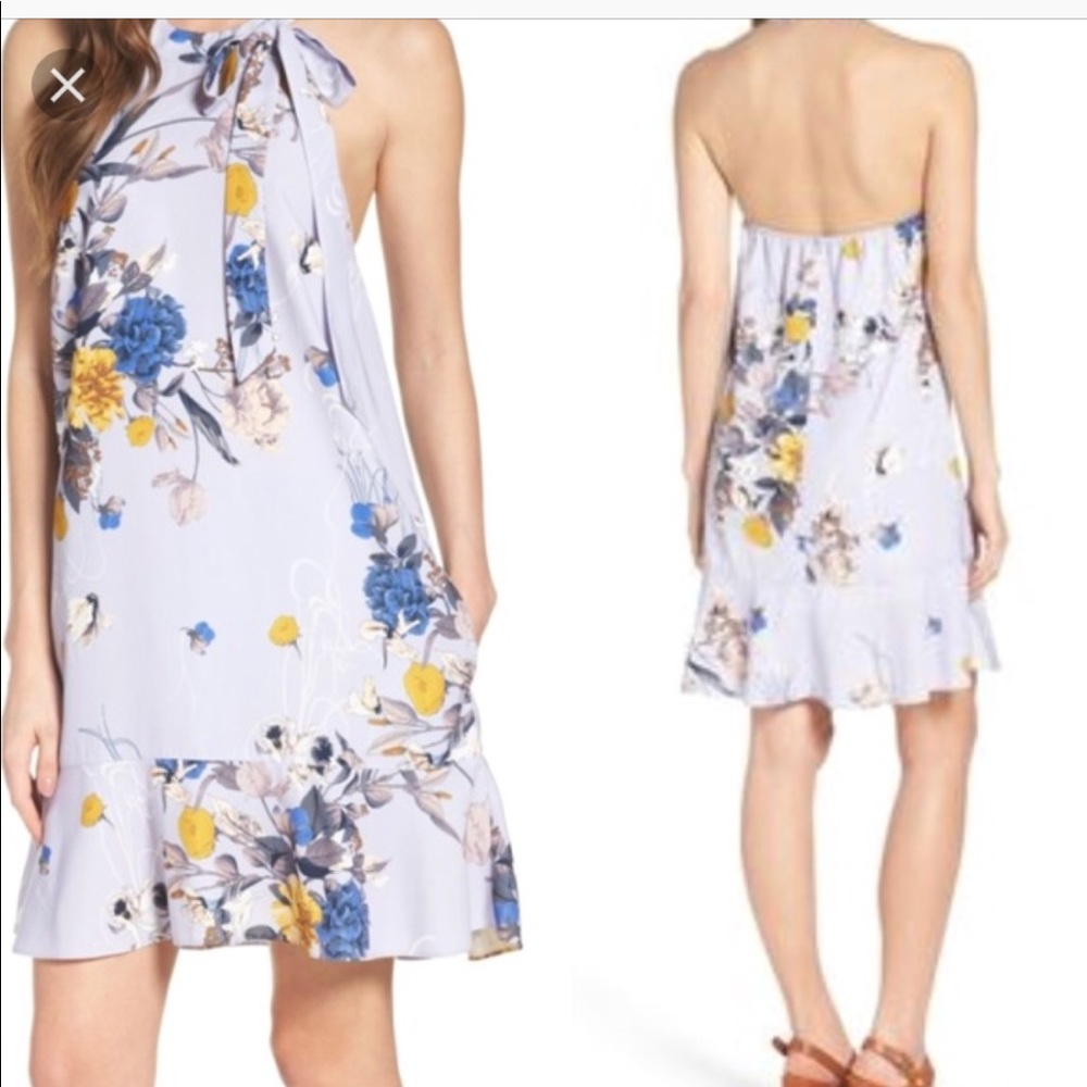 Chelsea 28 lavender floral dress size medium